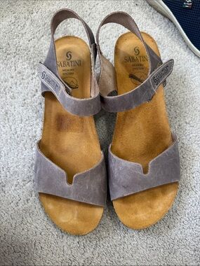 Sabatini leather heeled Adjustable Slingback Sandals